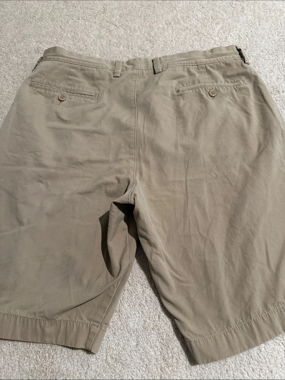 J. Crew Men's Tan Flat-Front Chino Shorts